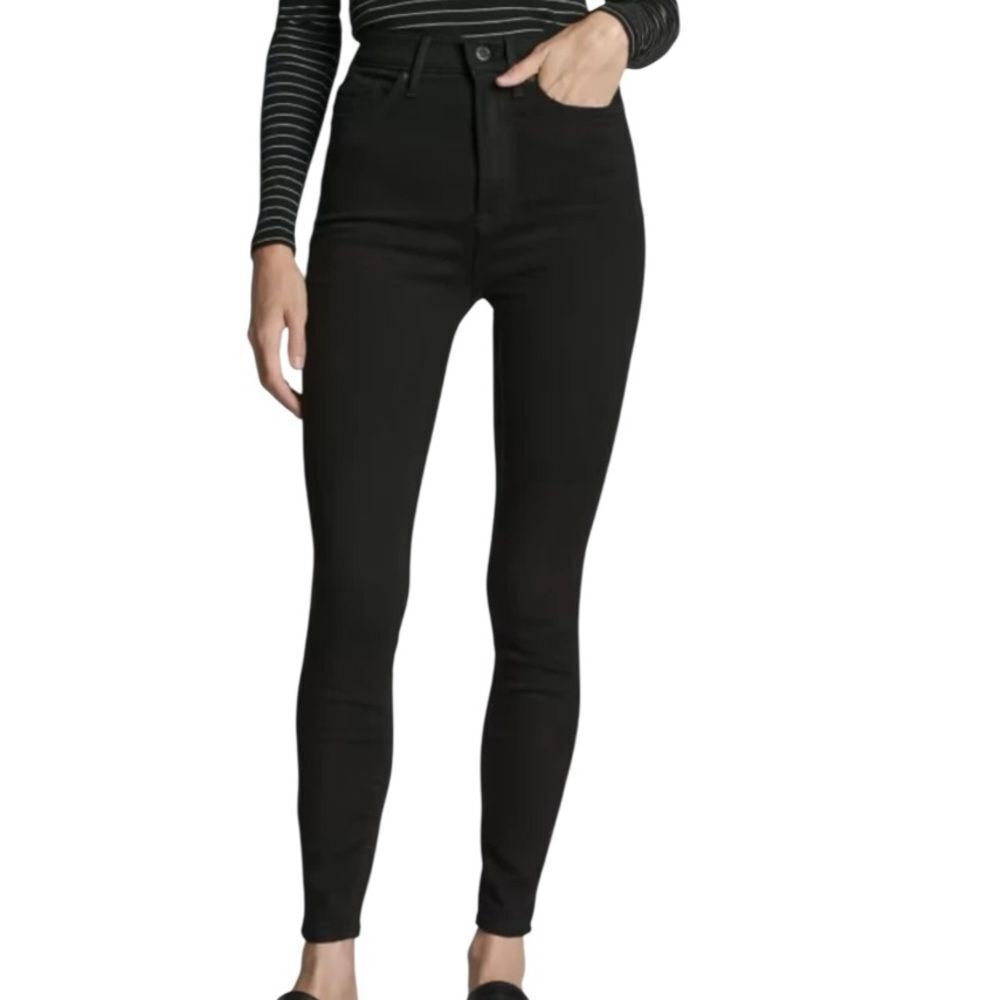 Everlane The Way-High Skinny Cropped Black High Rise Jeans Size 29 NWT